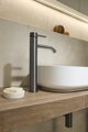 Μπαταρία Νιπτήρα Επιτραπέζια Moza Gun Metal Grey PVD Click Clack