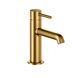 Μίνι νιπτήρας μπαταρία KFA Moza Brushed Gold με βαλβίδα Click Clack