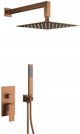 Zestaw natryskowy podtynkowy KFA Logon 3-funkcyjny PVD Brushed Rose Gold