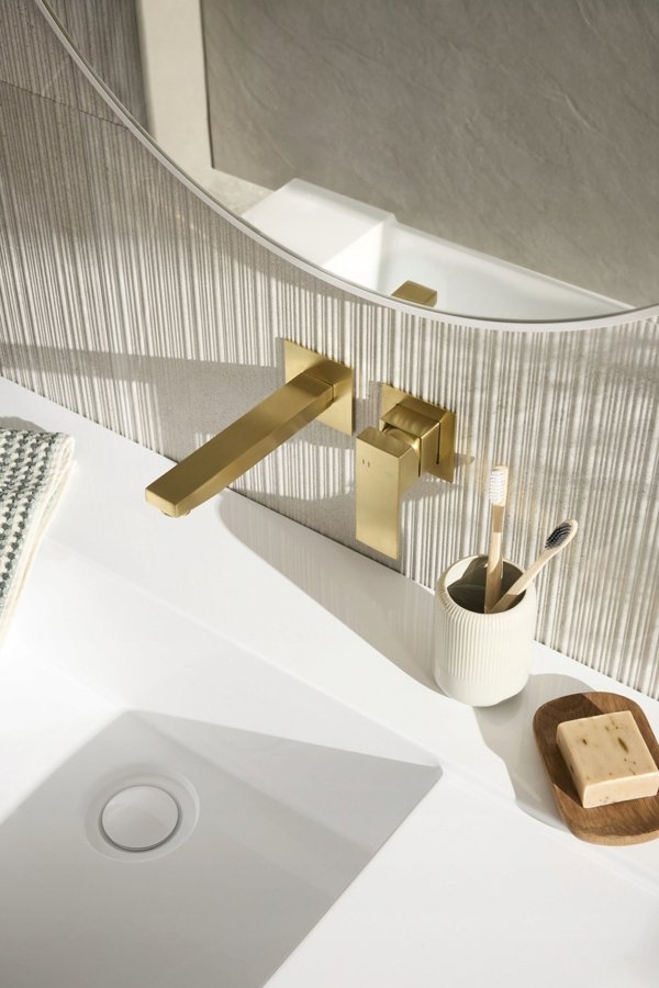 5139-810-39 / KFA / LOGON /  BATERIA UMYWALKOWA PODTYNKOWA, BRUSHED LIGHT GOLD