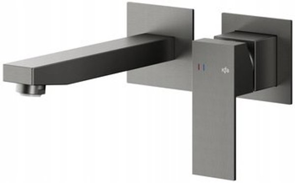 5139-810-61 / KFA / LOGON /  BATERIA UMYWALKOWA PODTYNKOWA, GUN METAL GREY