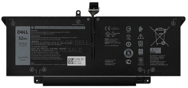 Dell Μπαταρία Laptop 52Wh Lithium Ion για Dell - Συμβατή Μπαταρία Υψηλής Απόδοσης