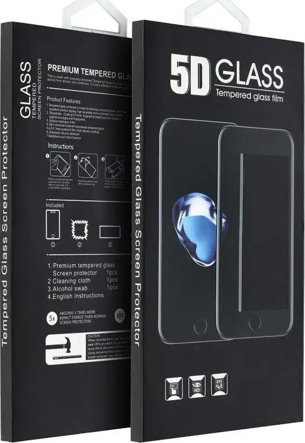 Tempered Glass 5D Privacy Full Glue για iPhone 12 Pro Max - Μαύρο