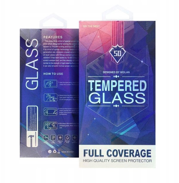 5D Full Glue Tempered Glass - do Motorola Edge 60 Fusion czarny