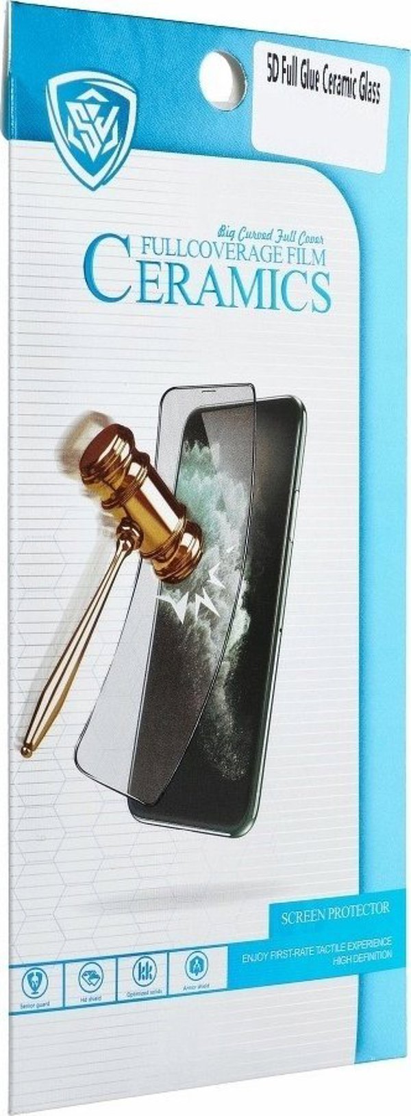 NoName Προστασία Οθόνης 5D Full Glue Ceramic Glass για Xiaomi 12 / 12X Μαύρο
