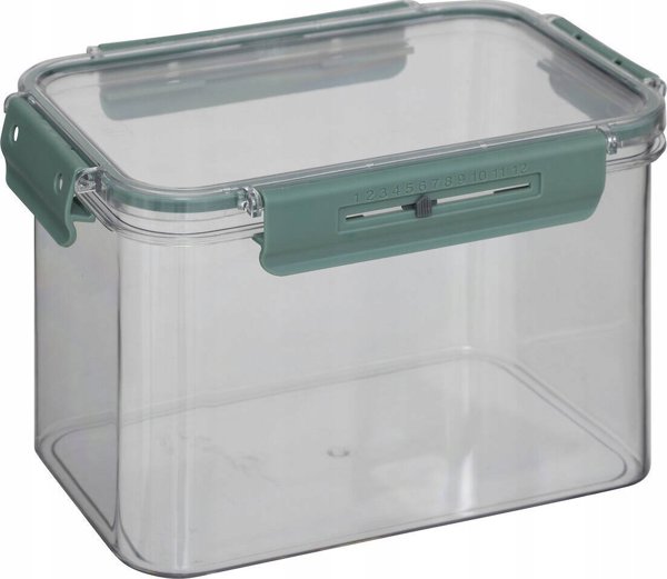 5five Αεροστεγές Δοχείο Τροφίμων NEO από PP, 2500ml, με Ένδειξη Ημερομηνίας