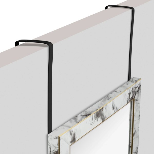 5five Wysokie lustro do zawieszenia na drzwiach rama wzor marmuru 94,5 x 34 x 1,65 cm