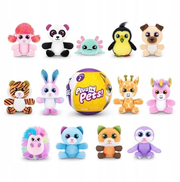 5 Surprise 5SURPRISE Μινιατούρες Plushy Pets Σειρά 2 - Παιχνίδι Έκπληξη με Λούτρινο Κατοικίδιο (Τυχαία Επιλογή) 77488GQ2