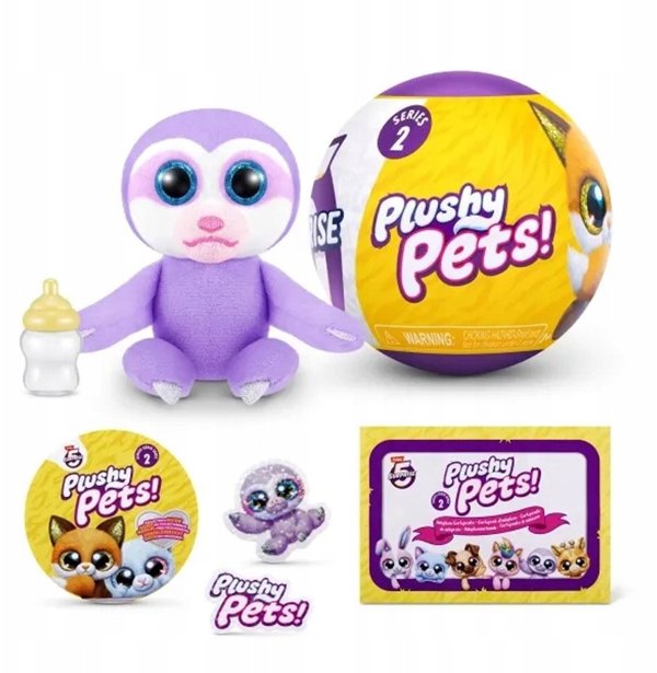 5 Surprise 5SURPRISE Μινιατούρες Plushy Pets Σειρά 2 - Παιχνίδι Έκπληξη με Λούτρινο Κατοικίδιο (Τυχαία Επιλογή) 77488GQ2