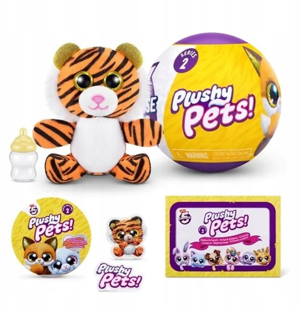 5 Surprise 5SURPRISE Μινιατούρες Plushy Pets Σειρά 2 - Παιχνίδι Έκπληξη με Λούτρινο Κατοικίδιο (Τυχαία Επιλογή) 77488GQ2