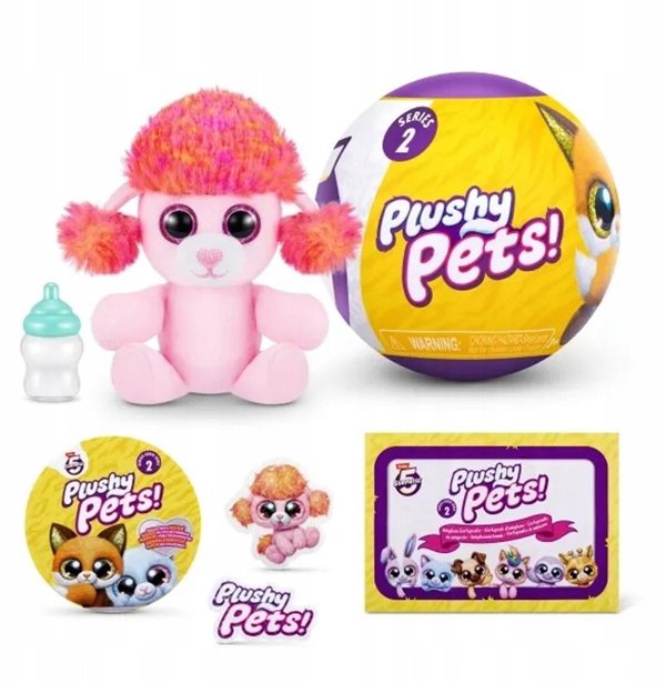 5 Surprise 5SURPRISE Μινιατούρες Plushy Pets Σειρά 2 - Παιχνίδι Έκπληξη με Λούτρινο Κατοικίδιο (Τυχαία Επιλογή) 77488GQ2