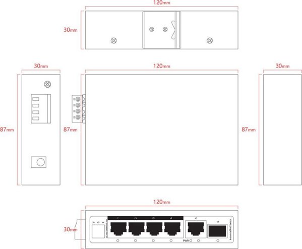 6-port 1000Mbps Intelligent