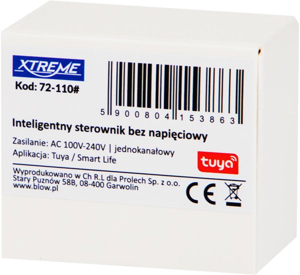 72-110 Έξυπνο ρελέ χωρίς τάση WiFi Tuya Xtreme