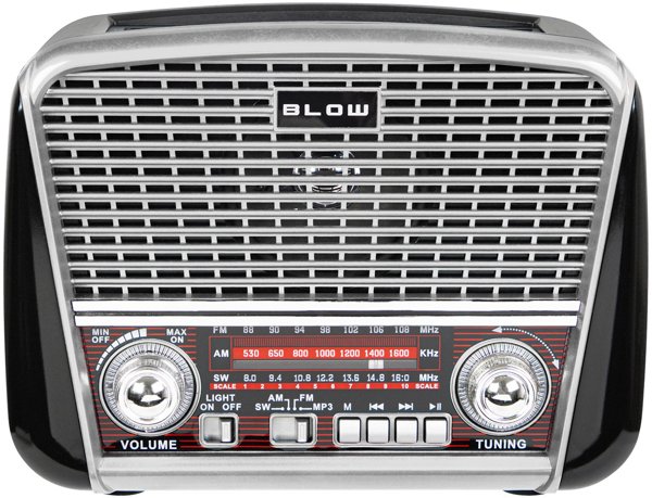 Φορητό Αναλογικό Ράδιο AM/FM με Bluetooth RA17 Blow Ασημί Ηλιακό