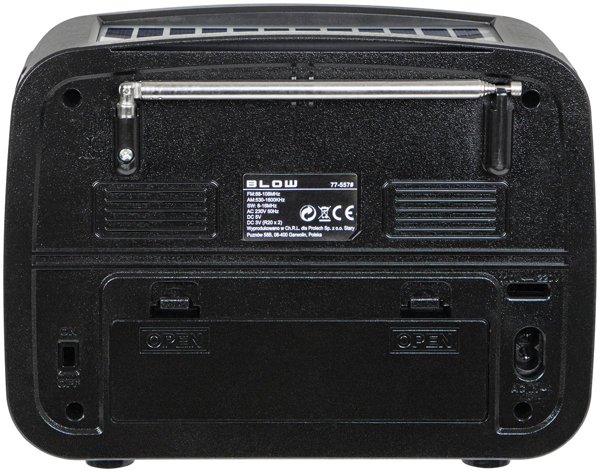 Φορητό Αναλογικό Ράδιο AM/FM με Bluetooth RA17 Blow Ασημί Ηλιακό