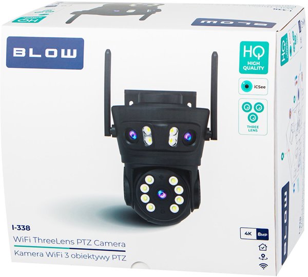 78-661# Kamera blow wifi 8mp i-338 3 obiektywy obrotowa ptz