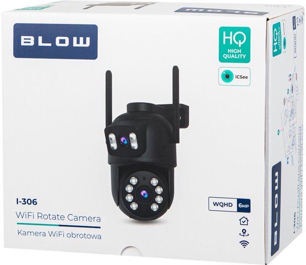 78-682# Kamera blow wifi duallens 6mp i-305 icsee czarna