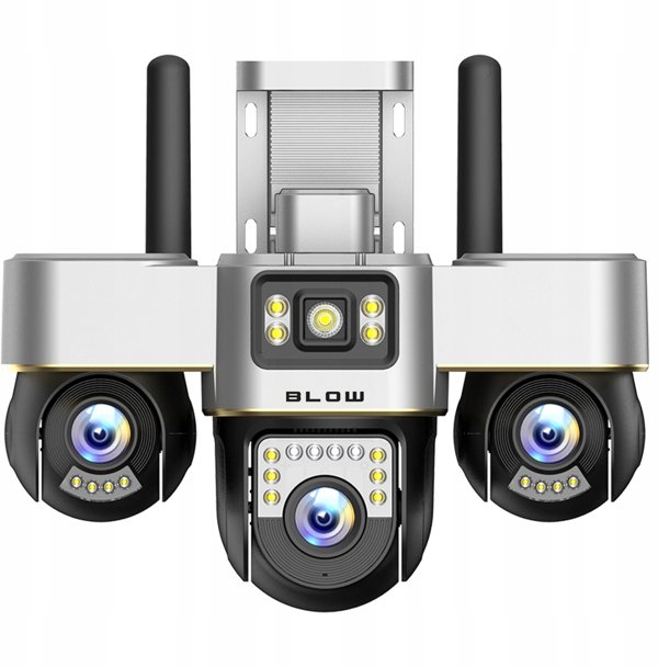 78-669# Kamera blow wifi 3 obiektywy obracane 6mp v-bp36 czarna