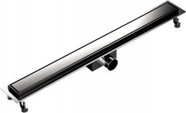 SpiroFlex Γραμμική Αποχέτευση Ντους AQUA STEEL LA 800mm με Γυαλισμένη Σχάρα SZGM (S)