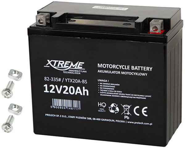 82-335# Akumulator motocyklowy 12v 20ah xtreme