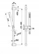 841-363-44 / KFA / MOZA /  NATRYSK PRZESUWNY PREMIUM,  WHITE MAT //