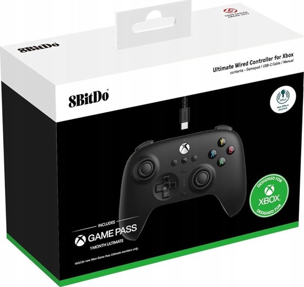 8BitDo Ultimate Ενσύρματο Χειριστήριο για Xbox, Hall Effect Joysticks, Μαύρο