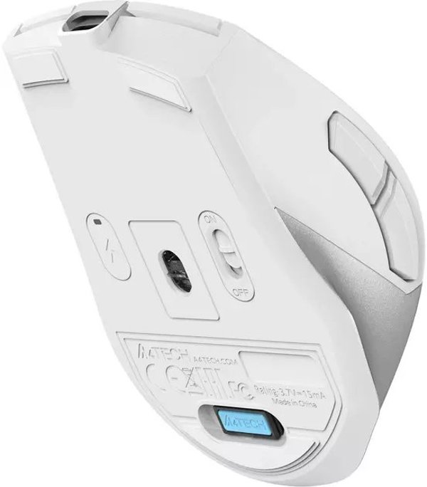 A4tech FB45CS Air2 FStyler, bezdrátová tichá kancelářská myš, BT+2,4GHz, bílá