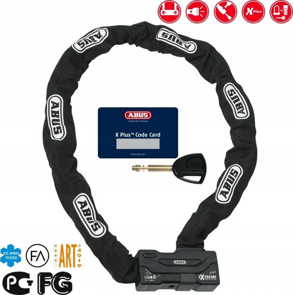 Κλειδαριά Μηχανής Abus Granit Extreme Plus 59/12HKS170, 170cm, Μαύρο
