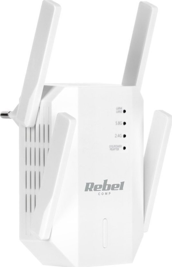 Access Point Rebel KOM1031 Repeater wzmacniacz WiFi 2.4+5 GHz Rebel