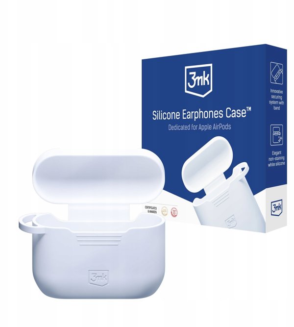 Accessories - Apple AirPods 4 - 3mk Silicone AirPods Case White