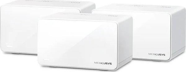 Access Point Mercusys MERCUSYS Halo H90X(3-pack) WiFi6 Mesh (AX6000,2,4GHz/5GHz,1x2,5GbELAN/WAN,2xGbELAN/WAN)
