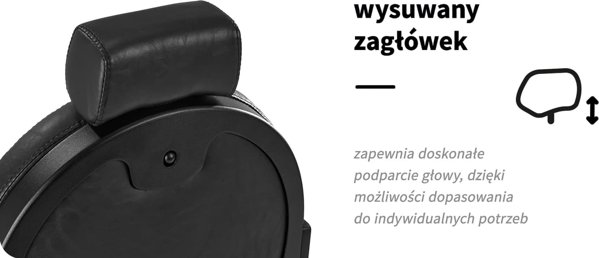 Προεδρική καρέκλα κουρέα Gabbiano Activeshop μαύρη