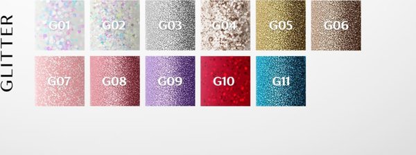 Activeshop OCHO NAILS Lakier hybrydowy glitter G03 -5 g
