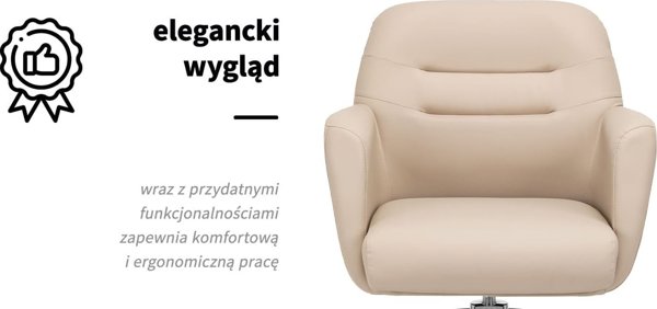 Activeshop Gabbiano Καρέκλα Κομμωτηρίου Monaco, Μπεζ