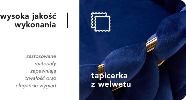 Activeshop 4Rico καρέκλα QS-GW06G βελούδινο μπλε