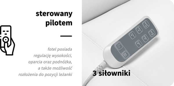 Activeshop Ηλεκτρική καρέκλα αισθητικής SILLON CLASSIC 3 κινητήρες με θέρμανση λευκή