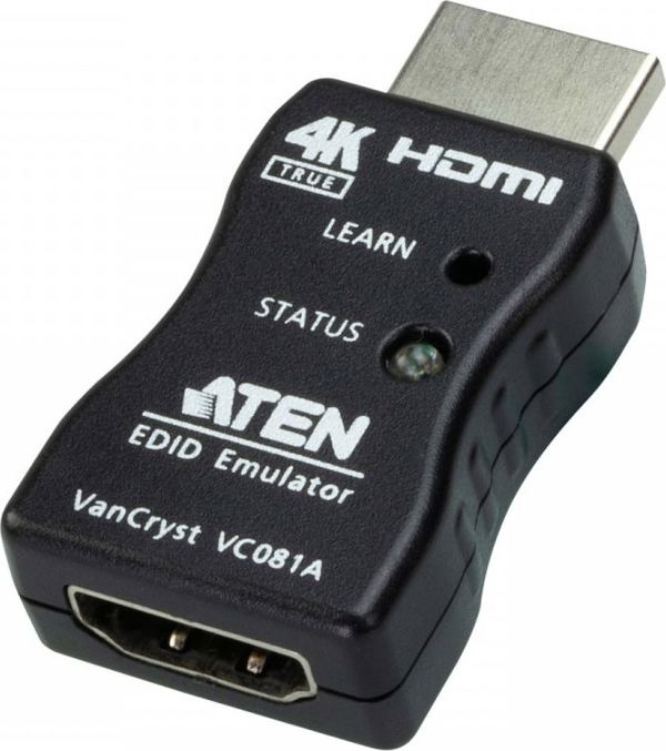 Aten VC081A HDMI EDID Emulator Adapter, 4K, Μαύρος