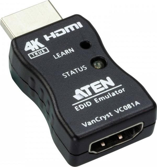 Aten VC081A HDMI EDID Emulator Adapter, 4K, Μαύρος
