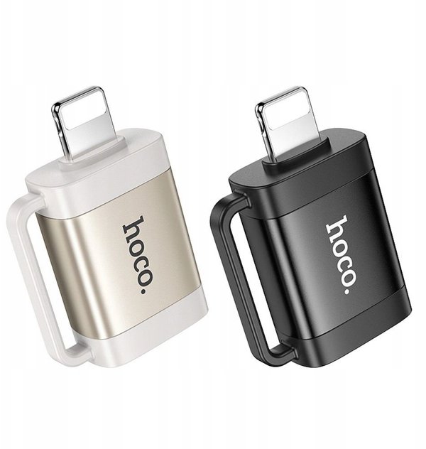 Adapter OTG Lightning do USB A Hoco UA31A czarny