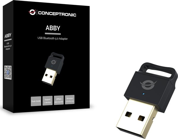 Conceptronic Bluetooth Adapter 5.0 Nano USB, Ασύρματος Προσαρμογέας Υπολογιστή, Εμβέλεια 10-20m, Μαύρο