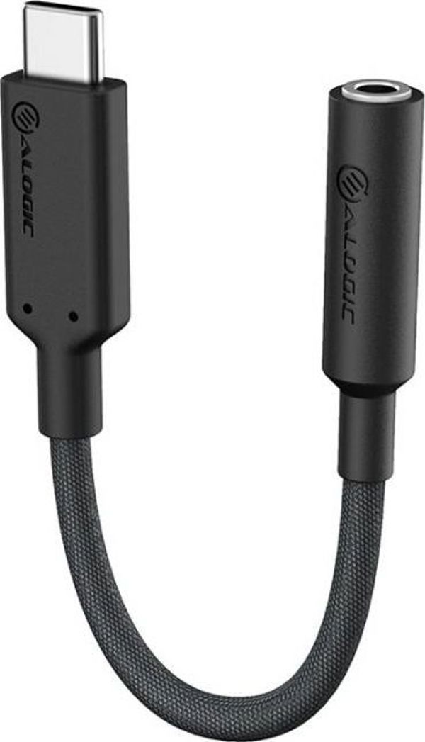 Alogic Elements Pro Αντάπτορας USB-C σε Jack 3.5mm, Μαύρο (ELPC35A-BK)