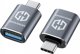 Graugear G-AD-ATC-10G-2 Προσαρμογέας USB 3.2 Gen2 Type-A σε Type-C, Γκρι, 10 Gbit/s