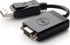 Dell Προσαρμογέας DisplayPort σε VGA (D-Sub), Μαύρος, Επιχρυσωμένο Βύσμα