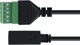 Delock USB-C Female to 5-Pin Terminal Block Adapter, 1m, Black