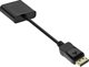 Adapter InLine DisplayPort σε VGA, 0.15m, Μαύρο (17197B)