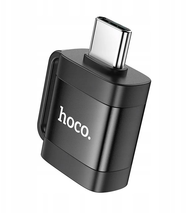 Adapter OTG USB C do USB A Hoco 3A UA31C czarny