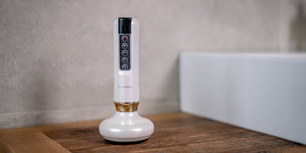AD Accessories AD Accessories Masażer antycellulitowy z funkcją bańki chinskiej Humanas DermaSmooth - biały [outlet]