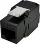 Προσαρμογέας AV Alantec RJ45 keystone module, UTP 5e χωρίς εργαλεία, SLIM, μαύρο ALANTEC