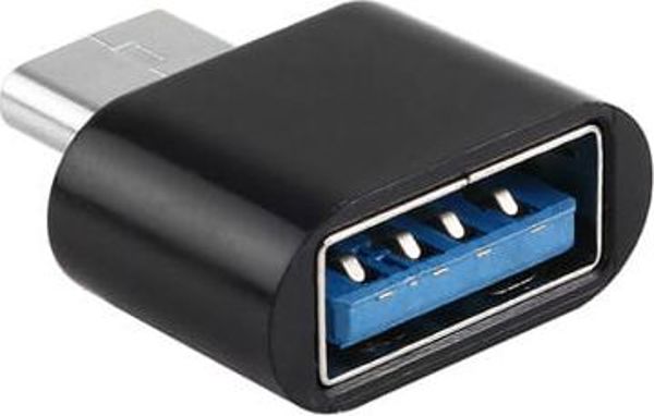 NoName Προσαρμογέας USB-C σε USB 3.0, Γωνιακός Αντάπτορας, Μαύρο
