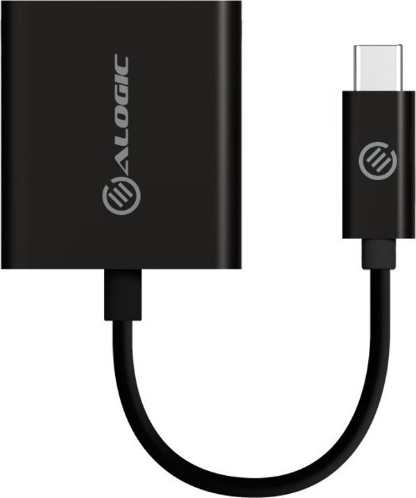 Alogic USB-C σε VGA Adapter, Αντάπτορας USB-C σε VGA, Μαύρο